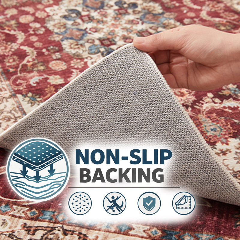 Oriental Machine Tufted Shag Area Rug, Rectangle 200 x 290 cm