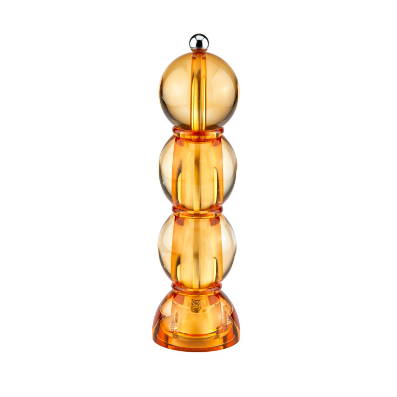 Bobbin Salt or Pepper Mill, Amber