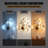 4-Light Modern Gold Ginkgo Biloba Wall Sconce