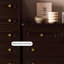Armoire d'appoint en bois massif noyer foncé-133448096