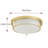 2-Lamp Gold Glass Dimmable Industrial Ceiling Light