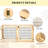 6-Panel Folding Dog,Wooden Pet Gate