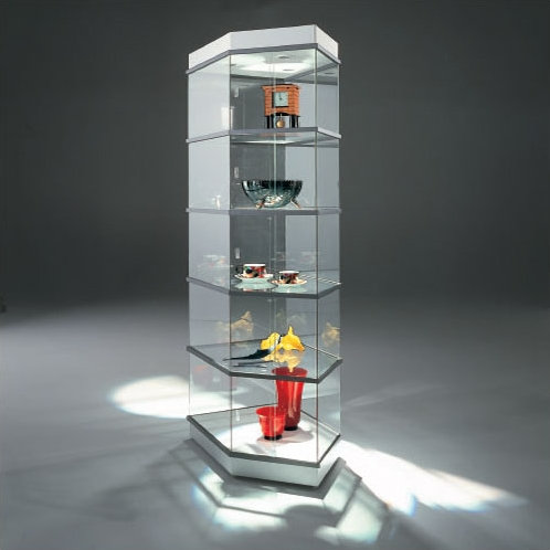 CrystalMint&reg; 30'' W Metal Tower Display Cae, Two