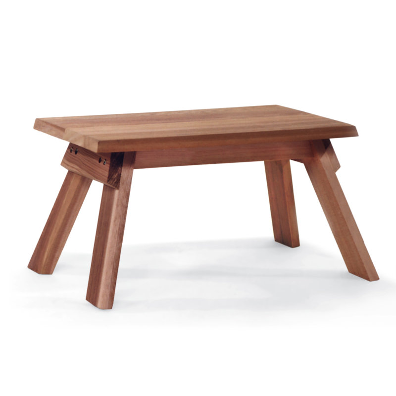 Beige Cedar 18'' Wide Foot Stool