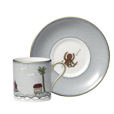 Kit Kemp Sailors Farewell Espresso Cup & Saucer