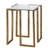 Elsa Glass Top End Table