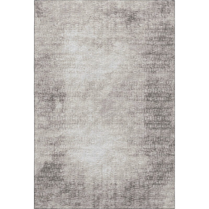 Premium Machine Washable Mayfield Mocha Rug, Rectangle 9' x 12'