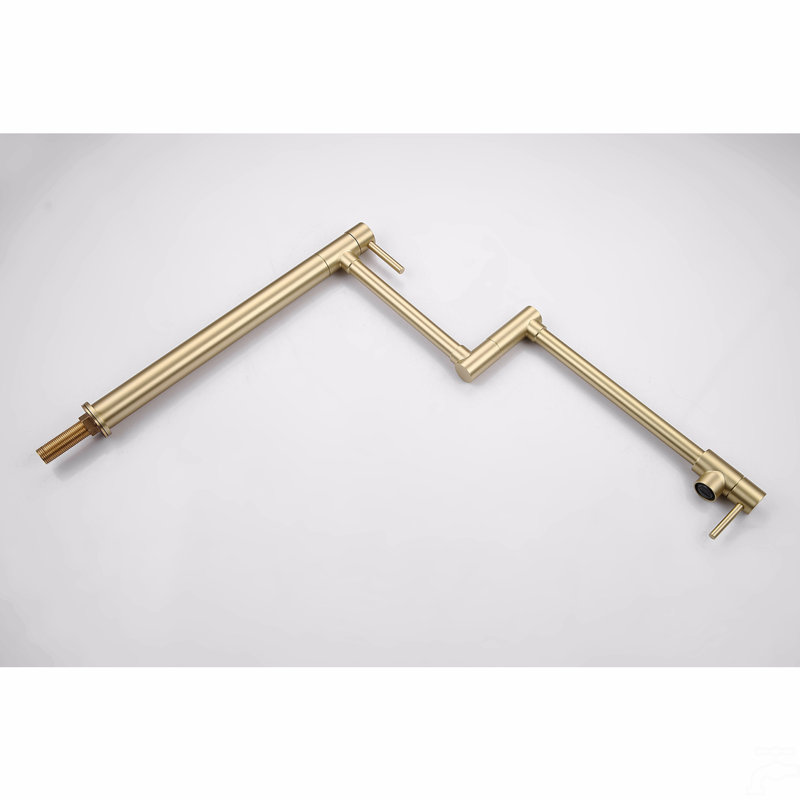 Pot Filler Faucet With Extension Shank, Brushed Gold