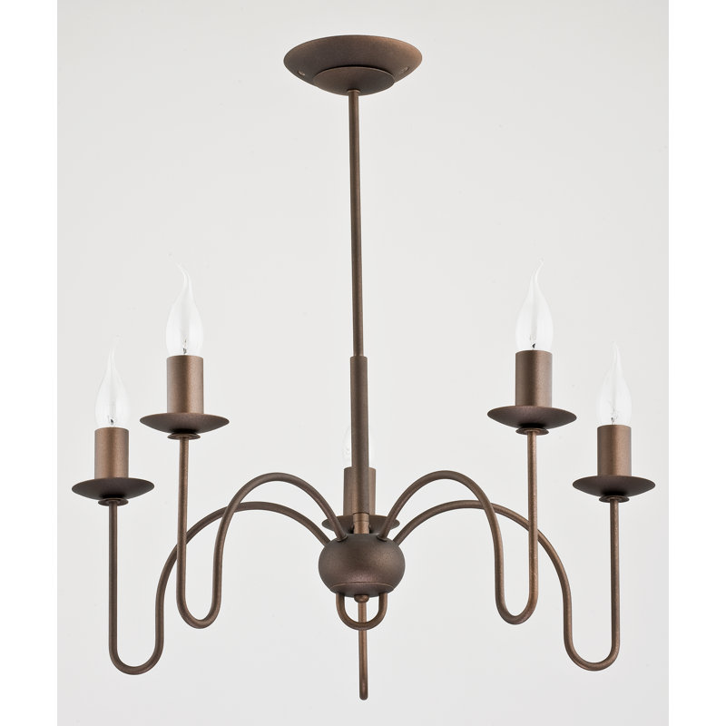 Annelyn 5 - Light Candle Style Chandelier