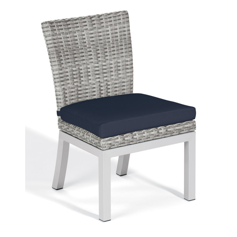 Argento Outdoor Dining Side Chair, Midnight Blue