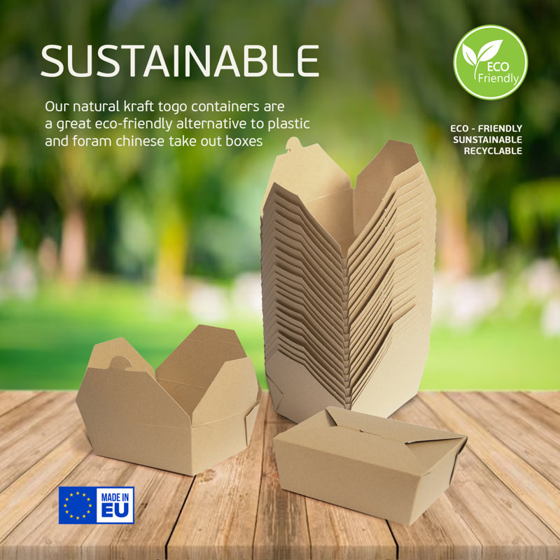Contenant alimentaire Dejahna - Ensemble de 120, 30 oz - 100 unités