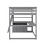 Lit mezzanine double avec bureau, tablettes et 2 tiroirs-1118267899