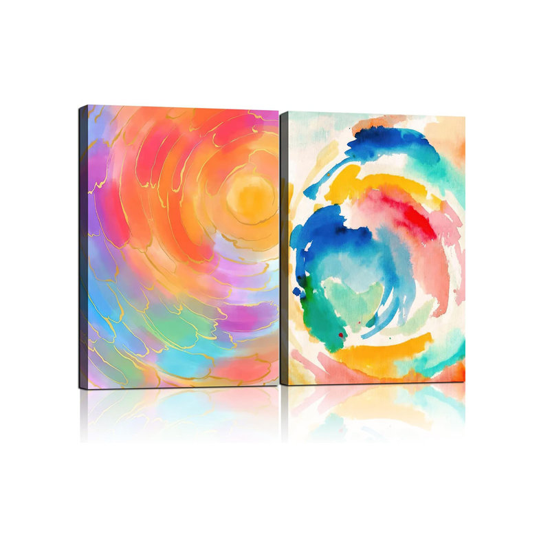 2 Piece Wrapped Canvas Wall Art
