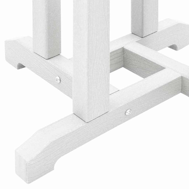 Vidaxl Garden Bar Set 3 Pcs HDPE, White