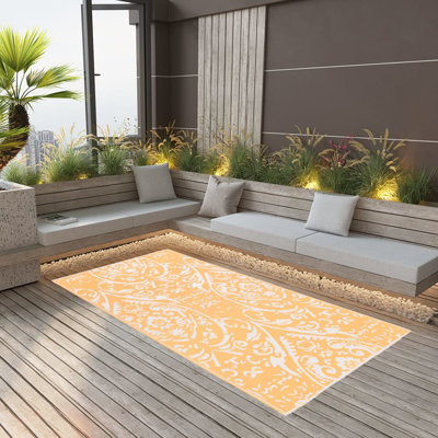 Bohrer Double Layer Jacquard Indoor / Outdoor Area Rug
