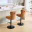 Modern Pu Leather With Adjustable Seat, Comfort Back For Home And Pub ( 2 Chairs 360Â° Swivel Kitchen Island 2-1458008946