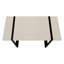 Table de travail contemporaine de 124 cm (49 po) pour bureau à domicile - Stratifié taupe avec pieds en métal noir - Robuste pour ordinateur