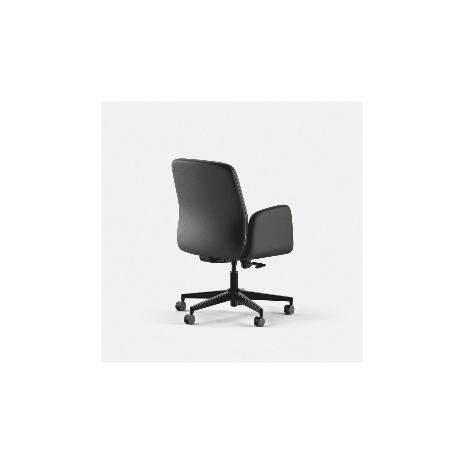 Softside Chair - High Back - Vegan Leather, Black, Black, 36