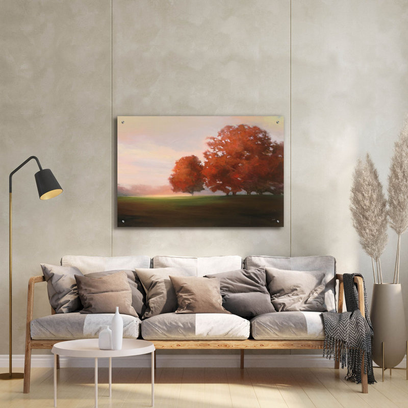 «Autumn Glow» par Julia Purinton, art mural en verre acrylique, H 24 po x l 36 po x P 0,2 po