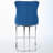 Velvet Upholstered Metal Bar Stools Set with Tufted Back and Nailedhead Trim-1587019564
