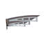 Auvent de 79 po x 34 po avec tôle en polycarbonate et support en alliage d'aluminium pour maison en bois-121047523