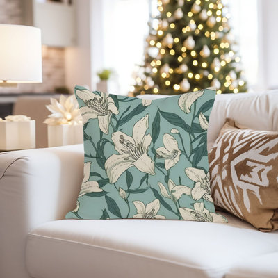 Floral Botanical Floral Pattern II Pillow Cover