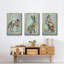Fantastic Florals Fox, assis sur toile, 3 pièces-91416222-91416225