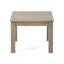 Table d'appoint en bois gris - plateau à lattes ouvert, table 20,17 po x 15,28 po, minimaliste avec porte fermée 20,17 po 20,17 po 15,28 po