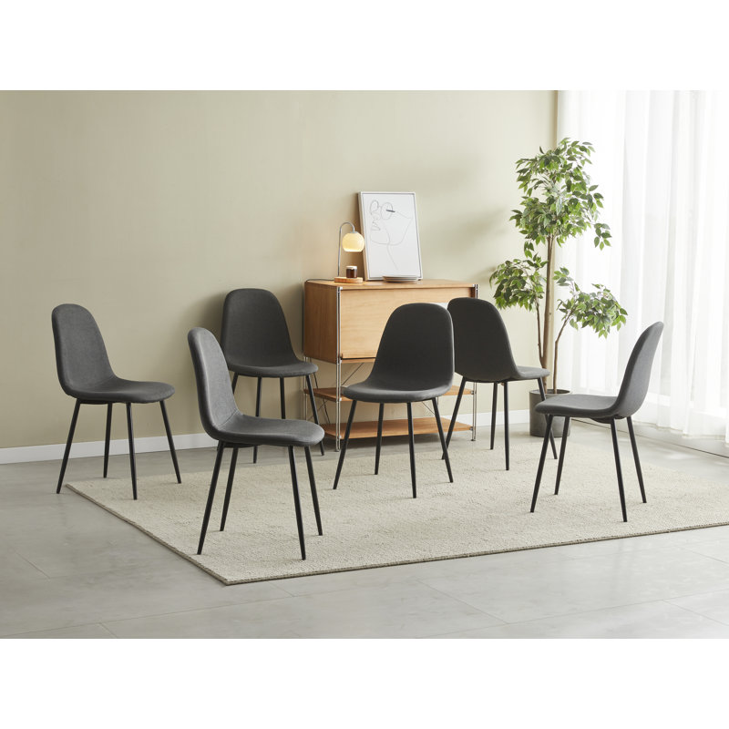 Chaise de salle à manger Deitre, Gris