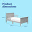 Lit pour tout-petits avec garde-corps Bailey-46773336