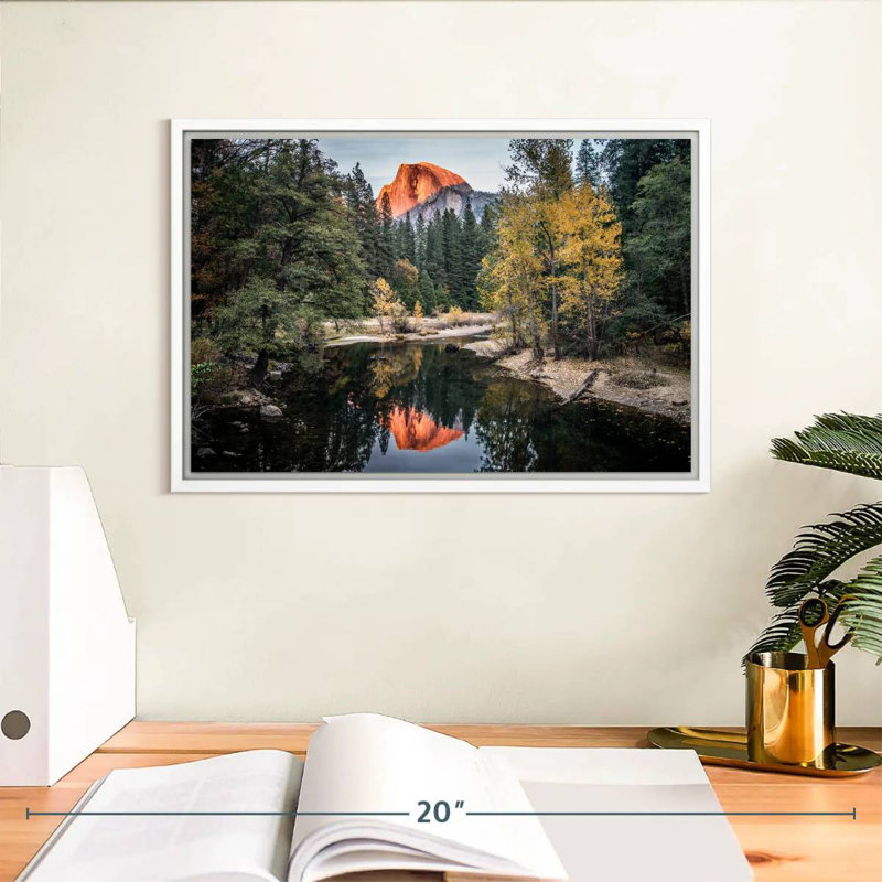Yosemite Glassy Creek, Cadre flottant blanc, 13 po x 9 po