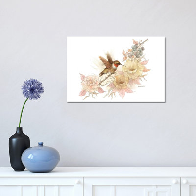 Hummingbird Vignette - Wrapped Canvas Painting