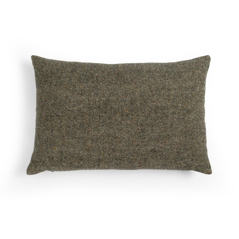 Stonewash Throw Pillow Cover & Insert, Rectangle 16"H x 24"W, Hasselt Olive Green