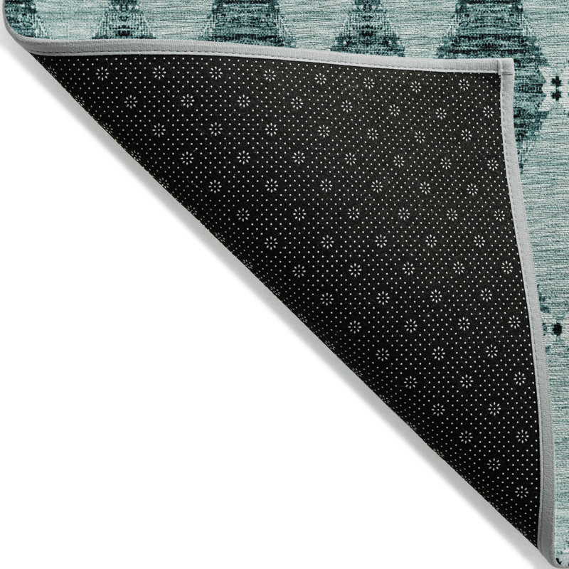 Everlee Washable Moroccan Indoor / Outdoor Rug, Round 8'