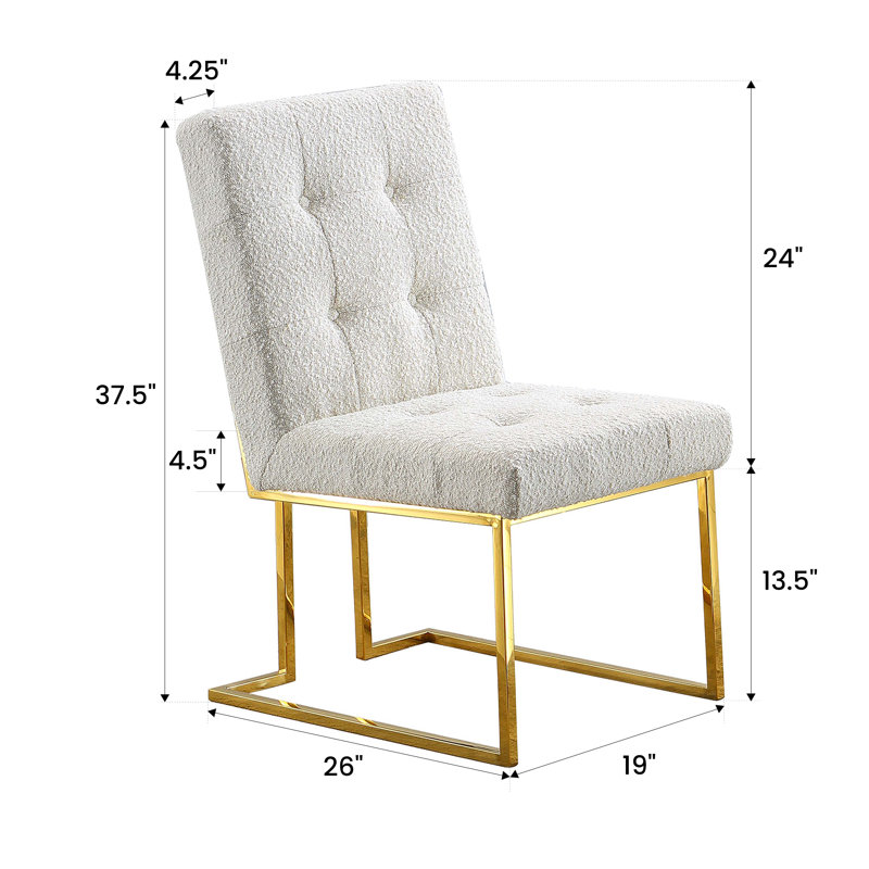 Upholstered Dining Chair, Black
