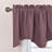 Thermal Room Darkening Valance - Short Curtain 52 Inches By 18 Inches Scalloped Valance For Living Room, Kids Room, Dorm, Nursery, Kitchen, Bow Window (Single Panel)-112490791