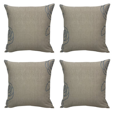 Floral Square Throw Pillow Cover