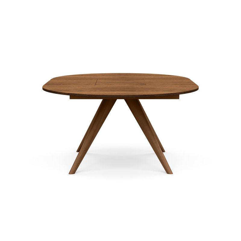 Catalina Round Extension Table, 54" L x 54" W, Saddle Cherry