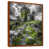 Toile avec cadre flottant brun