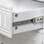 Meuble de rangement blanc Ã  3 portes et 3 tiroirs