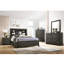 King Bed, Storage Bed Frame With Bookcase Headboard-535407322