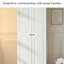 Armoire de rangement peinte de style français