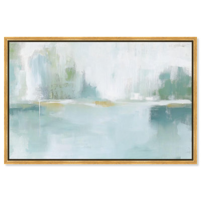 Mirrored Aqua Dream I Canvas Coastal Abstracts by Art Remedy