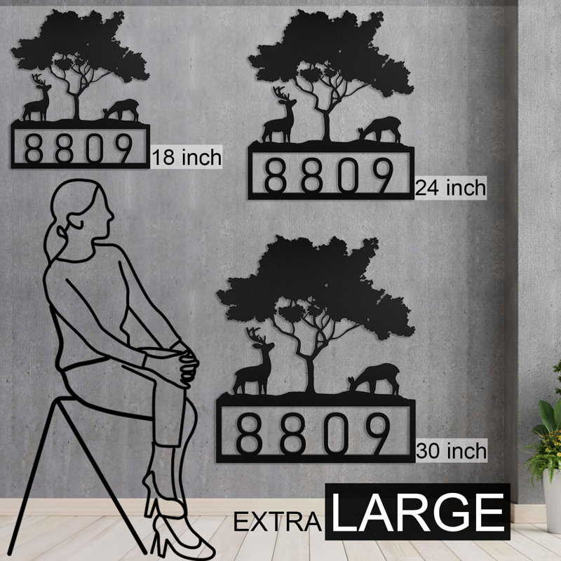 Décoration murale personnalisée monogramme à lettre divisée, H 24 po x l 20 po x P 0,05 po, Oui