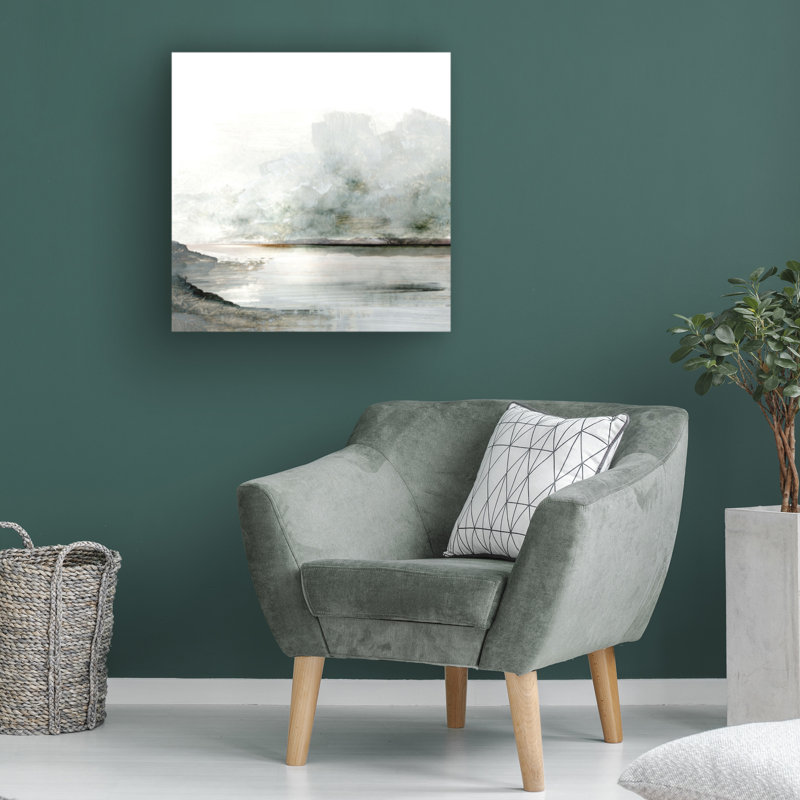" Wrapped Canvas Wall Art - Dan Hobday 'Ebb' Wall Art For Living Room, Bedroom, Or Office Décor - 18x18 "
