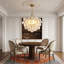 Lustre suspendu en or 23 pouces-195082247