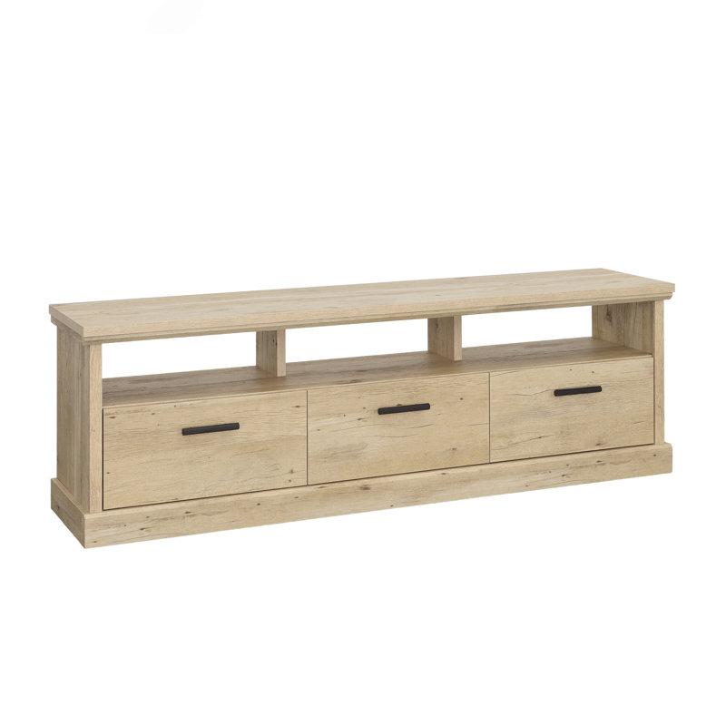 Wood Credenza For Tvs Up To 70" With Storage Cubbies, Brown