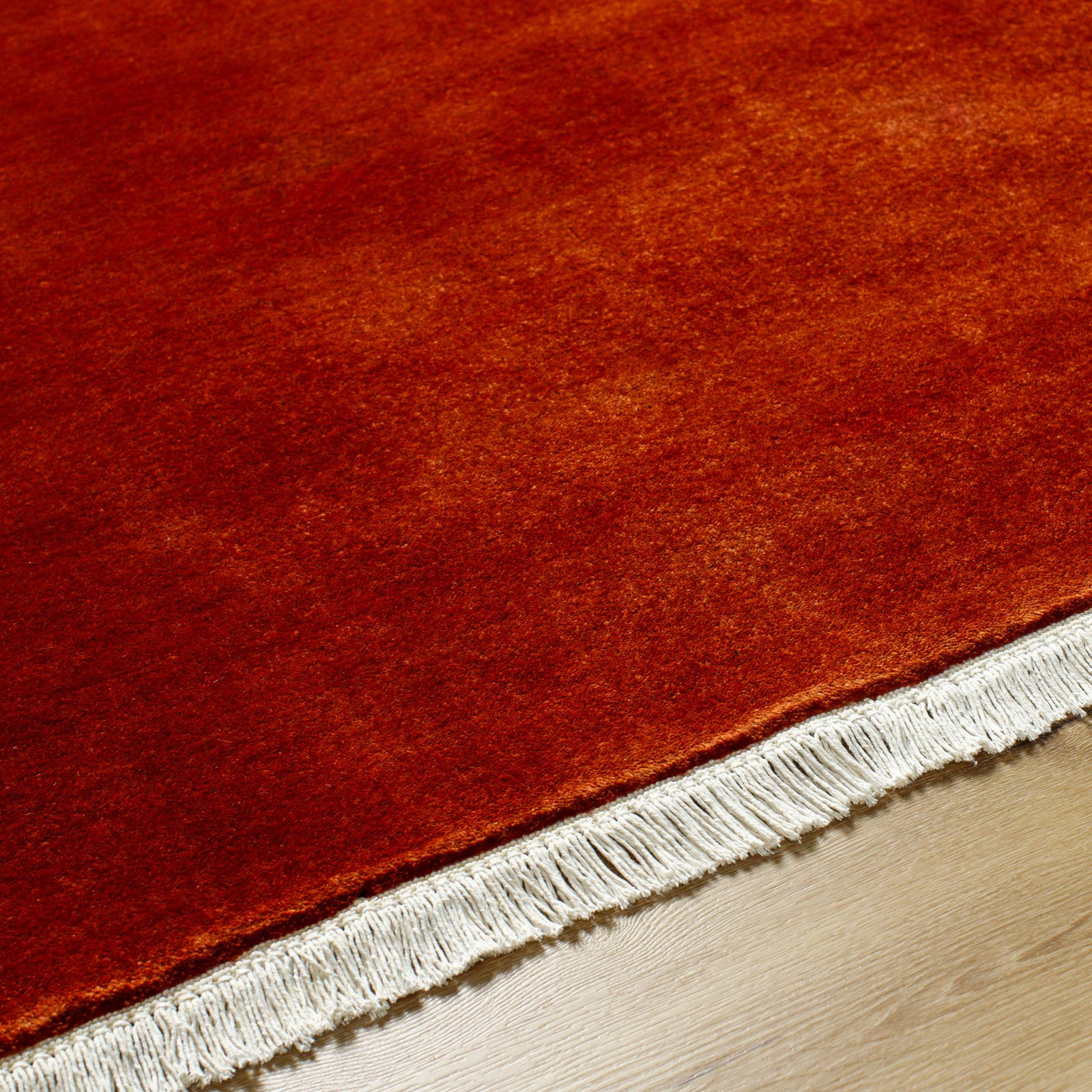 Clio Wool Rust/Burnt Rug, Rectangle 5' x 7'6"