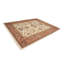 Wool Oriental Area Rug in Ivory/Rose