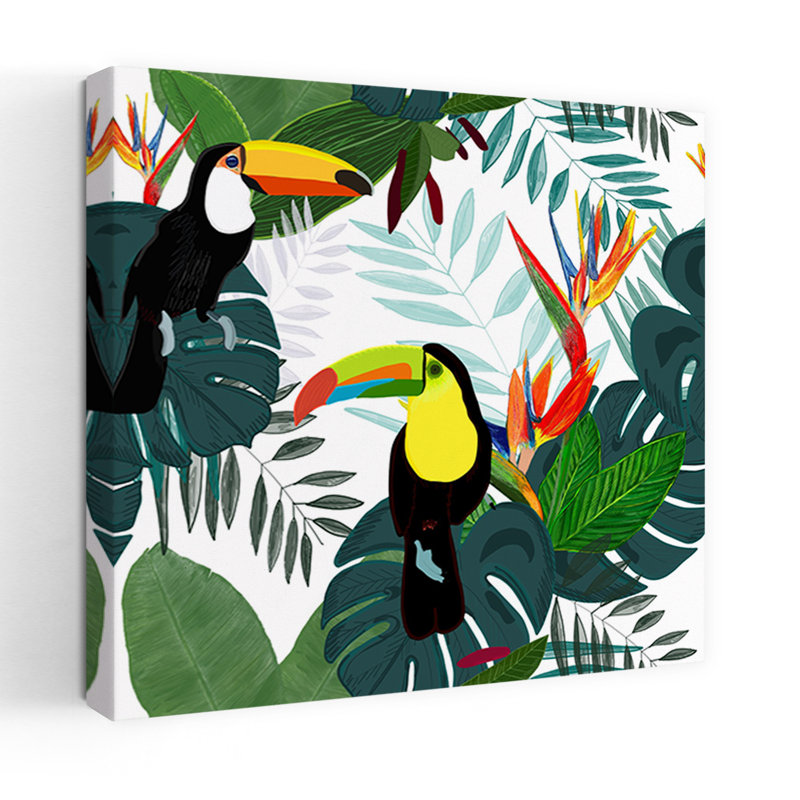 Art contemporain, art tropical, H 36 po x l 36 po